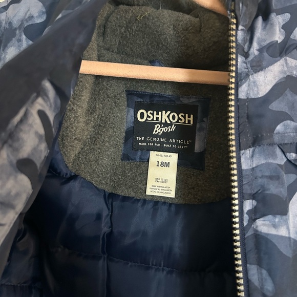 OshKosh B'gosh Navy Camouflage Jacket And Snow Pants - Picture 11 of 12
